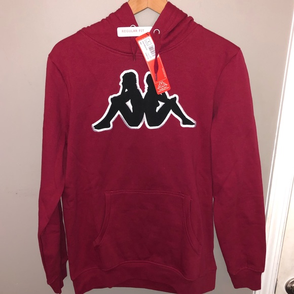 maroon kappa hoodie